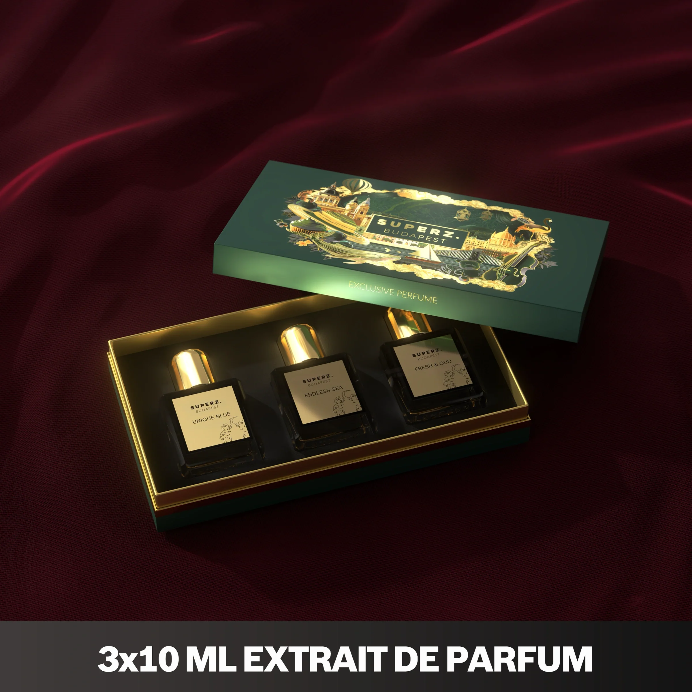 3x10 ml - Best of Fresh - Unique Blue & Endless sea & Fresh & Oud - Unisex - Image 7