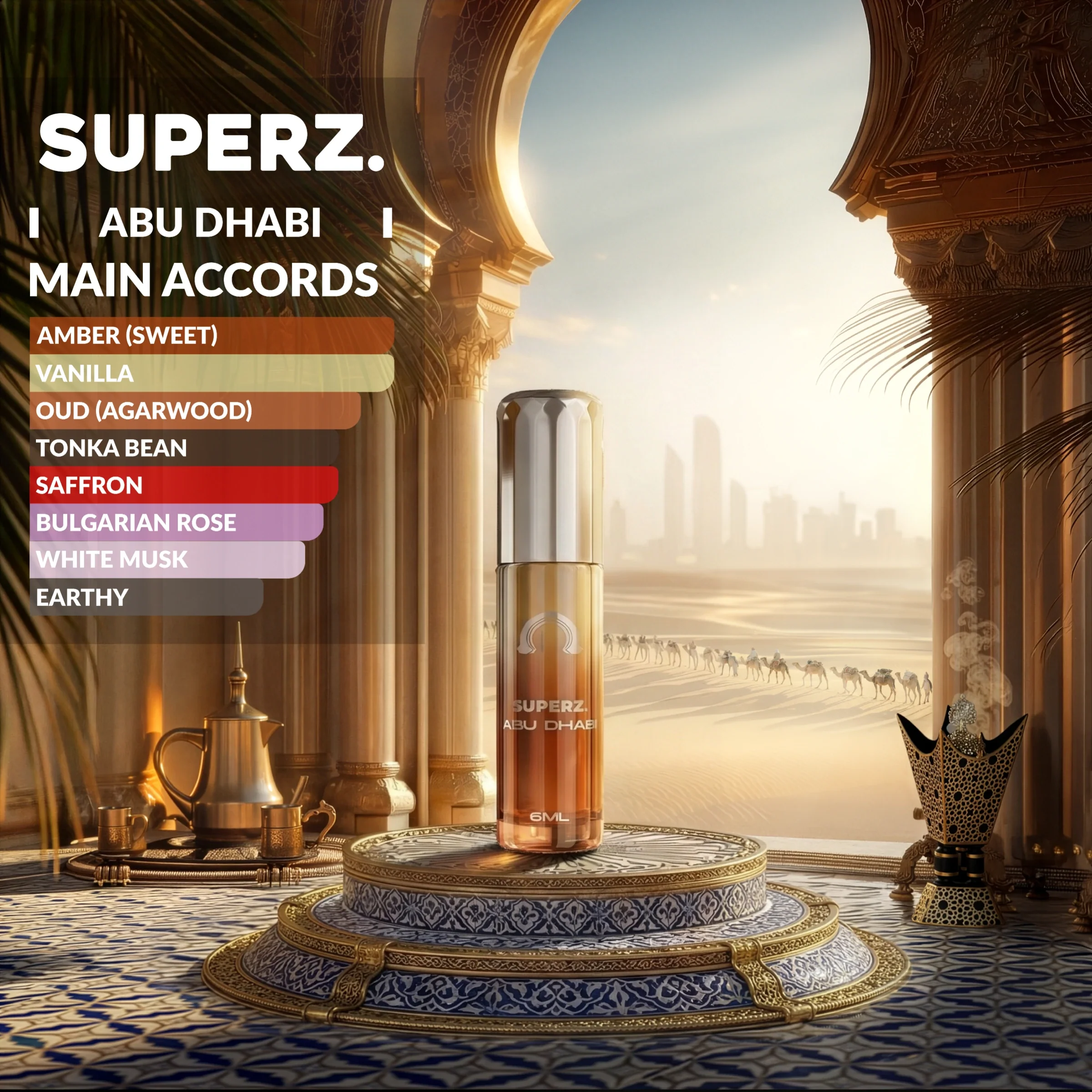 Abu Dhabi - 6 ml Exclusive 100% Perfume oil - Unisex - New box design - Image 2