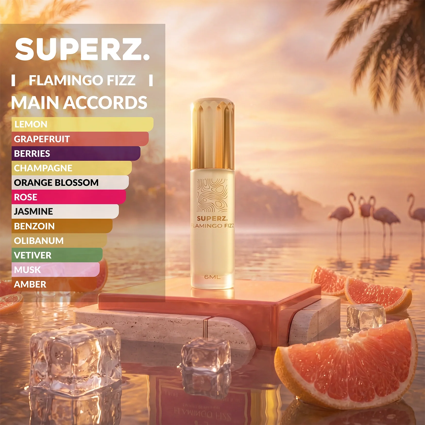Flamingo Fizz - 6 ml Exclusive 100% Perfume oil - Unisex - Image 2