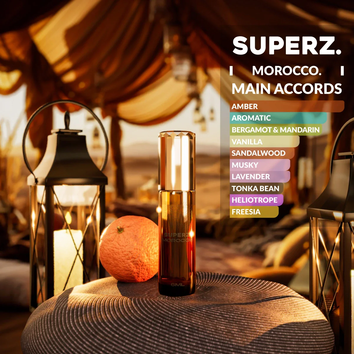 Morocco - 6 ml Exclusive 100% Perfume oil - Unisex - New box design - Image 2